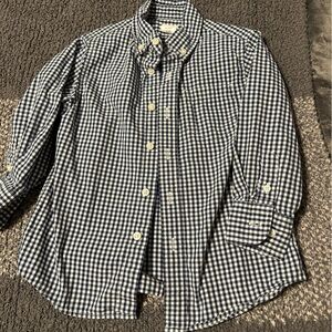 Crewcuts Gingham Button Down Shirt with Classic Collar